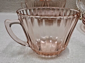 Macbeth Evans Pink Petalware Coffee / Tea Cup - Vintage Replacement